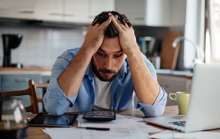 credit score drop debt