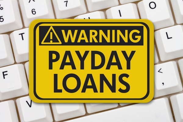 What happend default payday loans