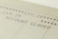 closed checking account
