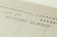 closed checking account